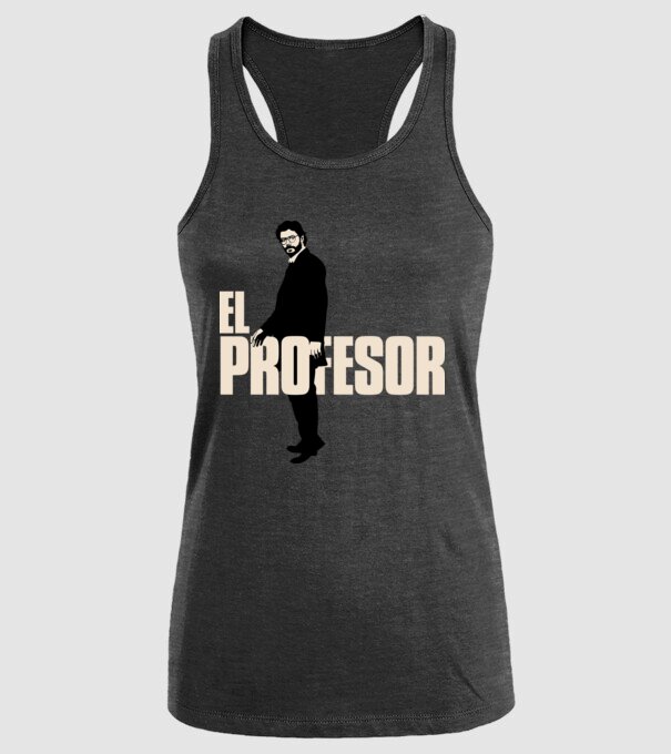 el professor la casa de papel model negru pe tricou