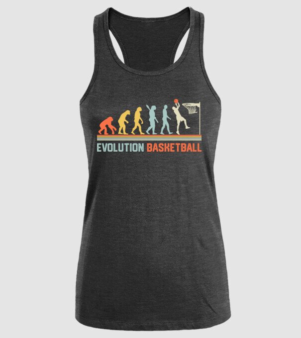 Evolution basketball model negru pe tricou