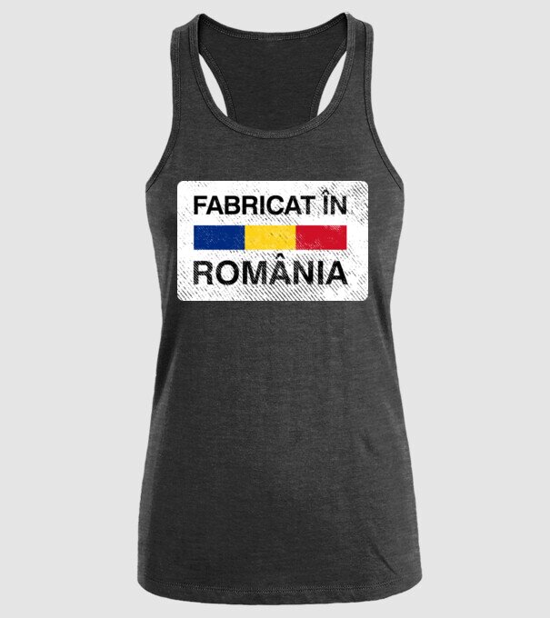 Fabricat în România model negru pe tricou
