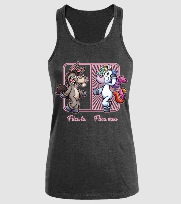 fiica ta - fiica mea model negru pe tricou