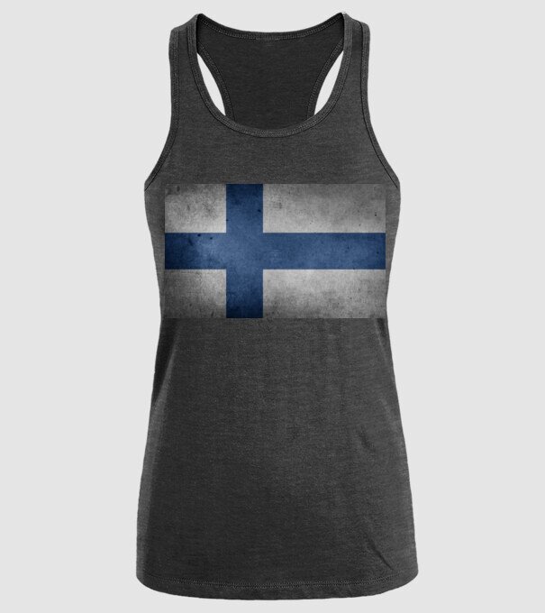 FINLAND model negru pe tricou
