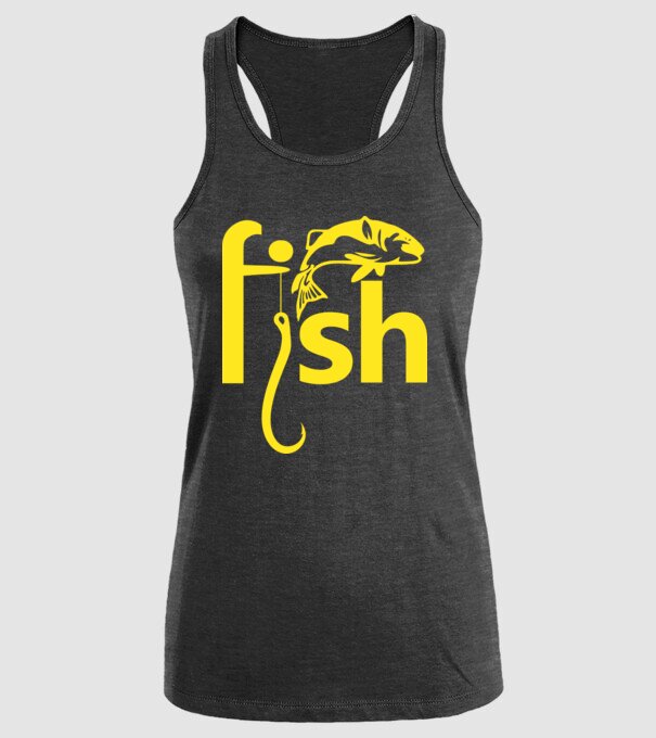 Fish model negru pe tricou