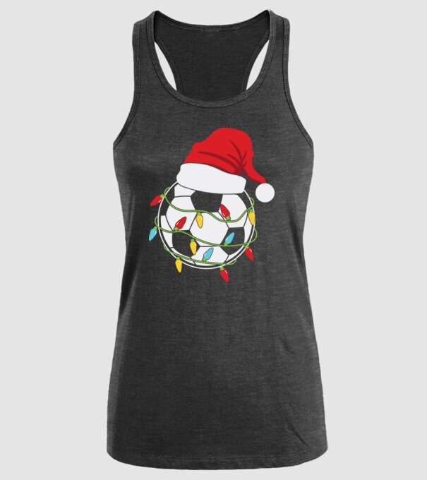 Football christmas model negru pe tricou