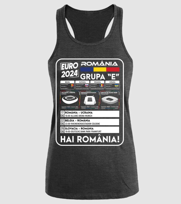 Fotbal Calendar Euro 2024 model negru pe tricou