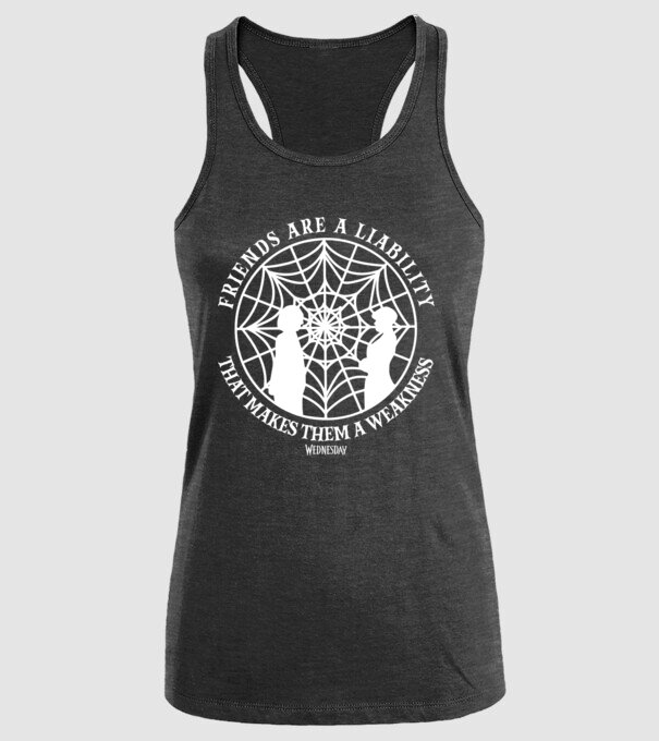 Friends are liability model negru pe tricou