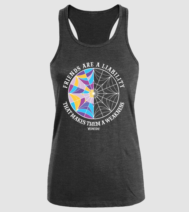 Friends are liability model negru pe tricou