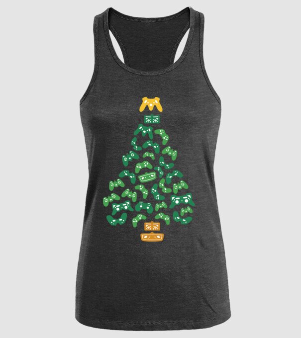 Gamer tree model negru pe tricou