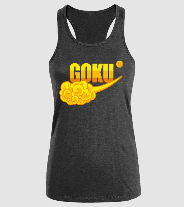 goku cloud model negru pe tricou