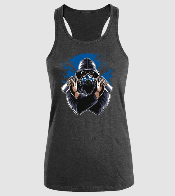 Graffiti model negru pe tricou
