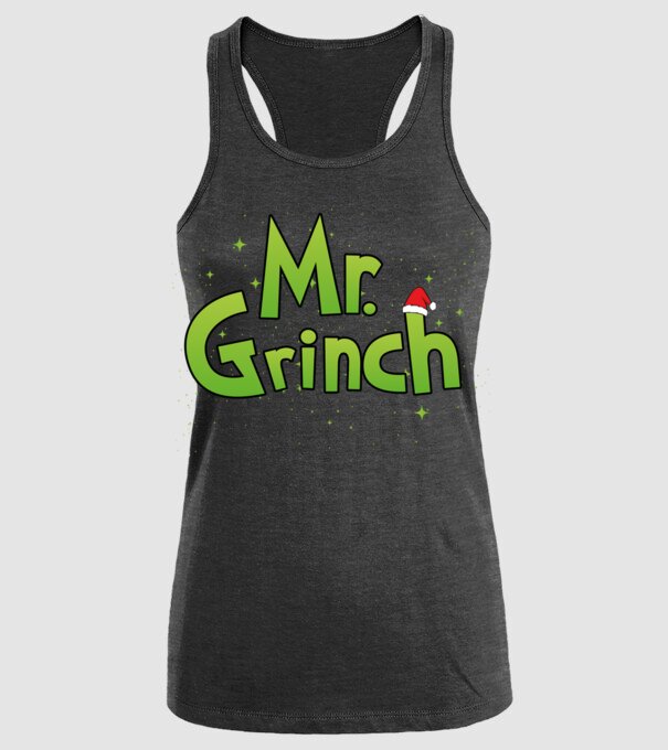 Grinch Family Mr Grinch model negru pe tricou