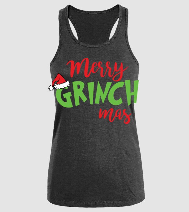 Grinchmas model negru pe tricou