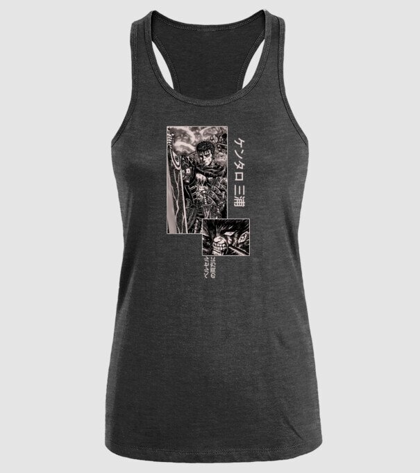 Guts Berserk model negru pe tricou