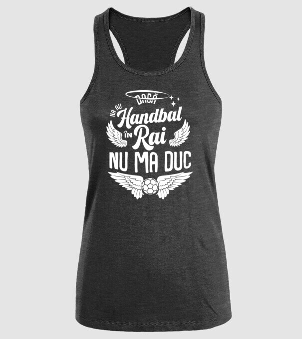 Handbal în Rai model negru pe tricou