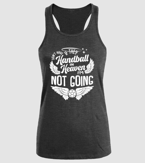 Handball in Heaven model negru pe tricou