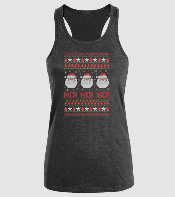 Ho-Ho-Ho model negru pe tricou