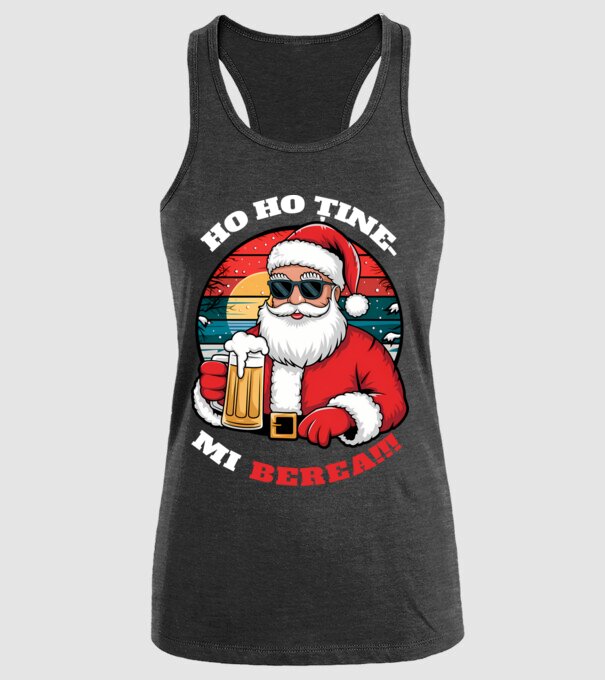 Ho ho ține mi berea! Negru model negru pe tricou