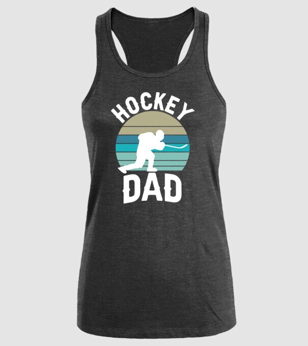 Hockey dad model negru pe tricou