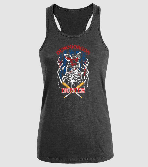 Demogorgon hunter model negru pe tricou