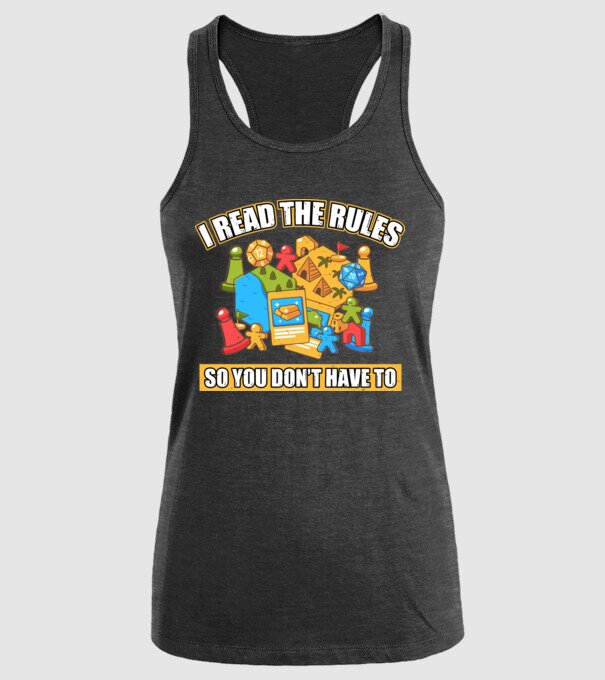 I read the rules model negru pe tricou