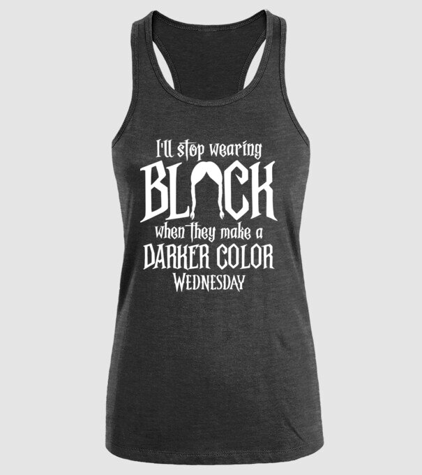 ill stop wearing black model negru pe tricou