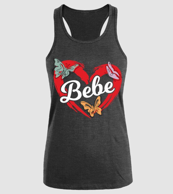 Bebe model negru pe tricou