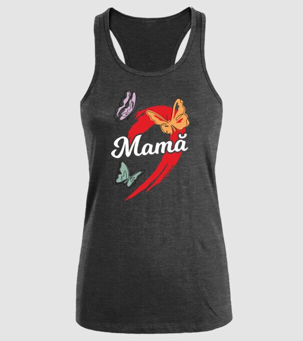 Mamă model negru pe tricou