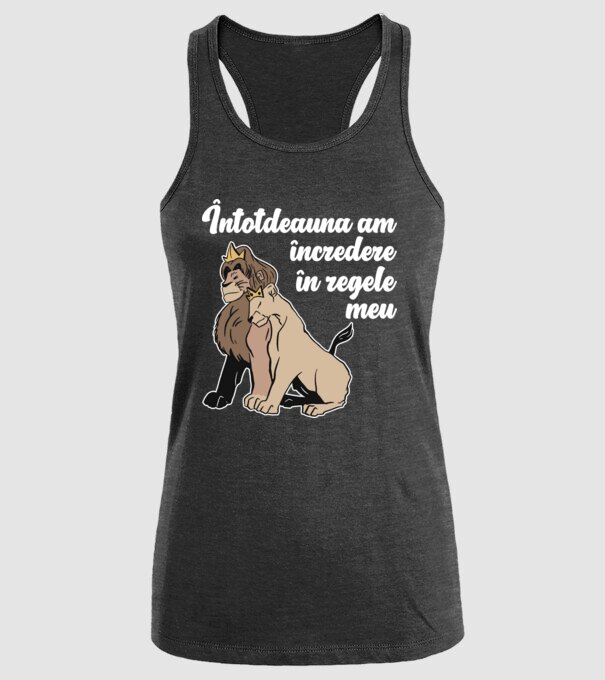 Întotdeauna am încredere în regele meu model negru pe tricou