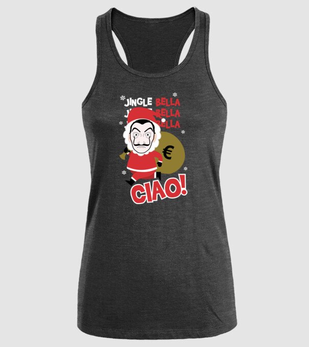 jingle bella christmas la casa de papel model negru pe tricou