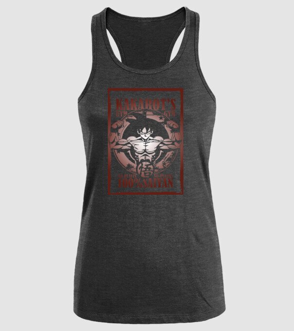 kakarots gym dragonball model negru pe tricou