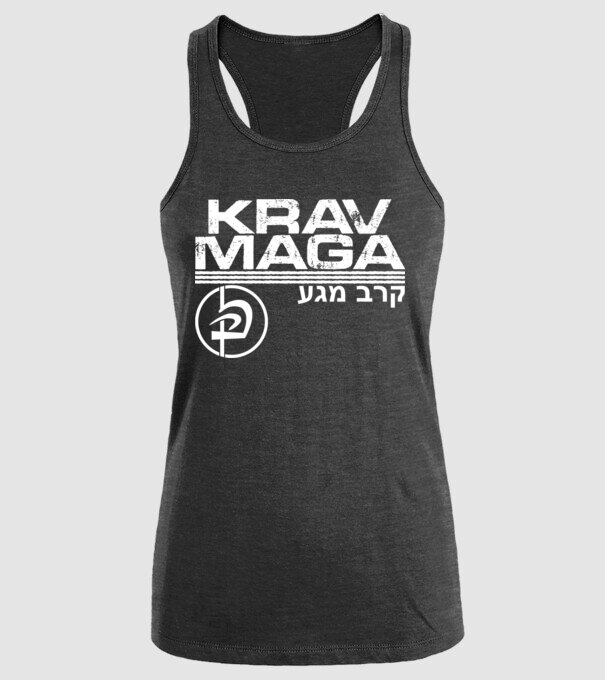 Krav Maga model negru pe tricou