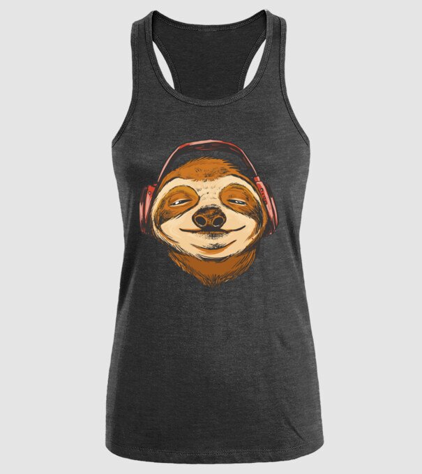 Leneș model negru pe tricou