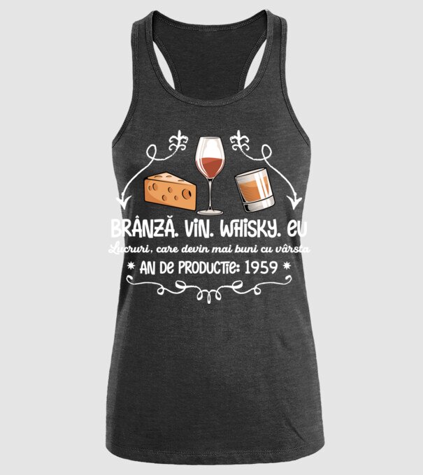 Lucruri, care devin mai buni cu vârsta 1959 65 de ani model negru pe tricou