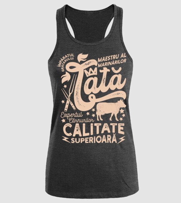 Împăratul grătarului, maestru al marinărilor, expertul cărnurilor - tată - Calitate superioară model negru pe tricou