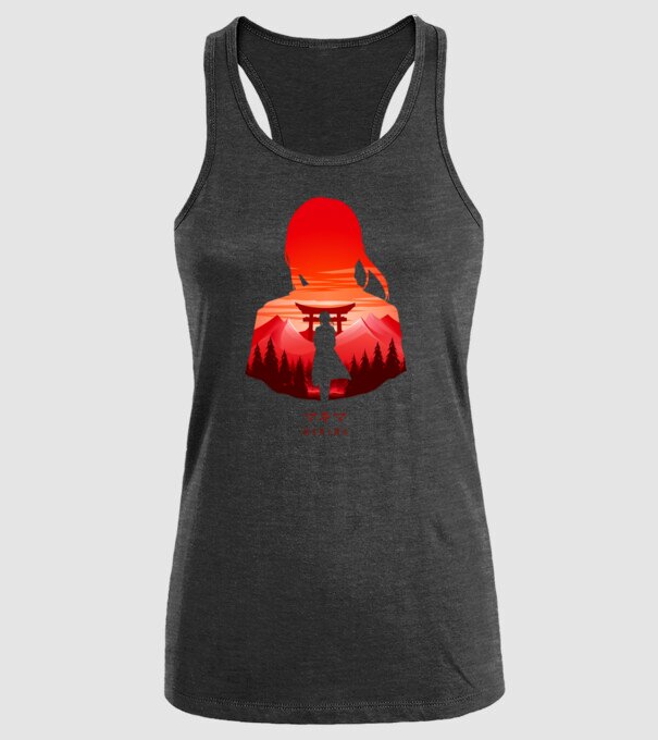 Makima model negru pe tricou