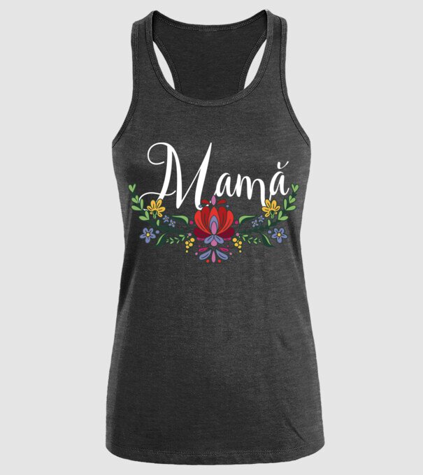 Mamă model negru pe tricou