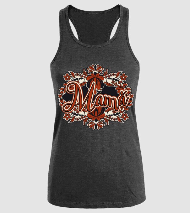 Mamă model negru pe tricou
