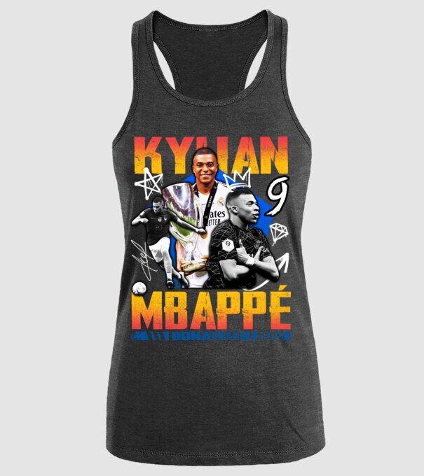 Mbappé tribute model negru pe tricou
