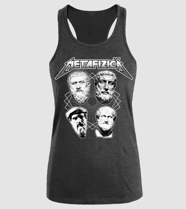metafizică model negru pe tricou