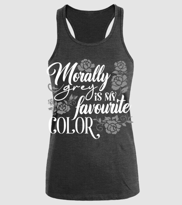 Moraly Gray is my favorite color model negru pe tricou