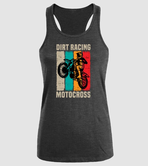 motocross model negru pe tricou