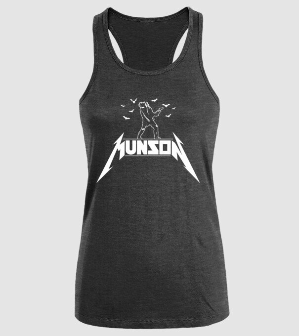 munson parody stranger things model negru pe tricou