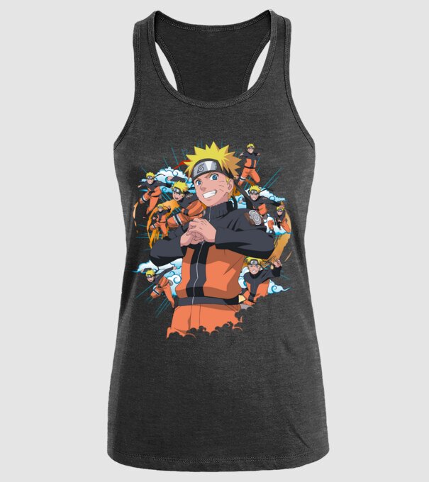 NARUTO model negru pe tricou