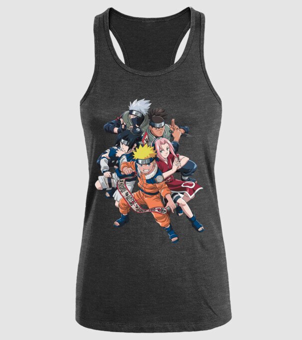 NARUTO model negru pe tricou