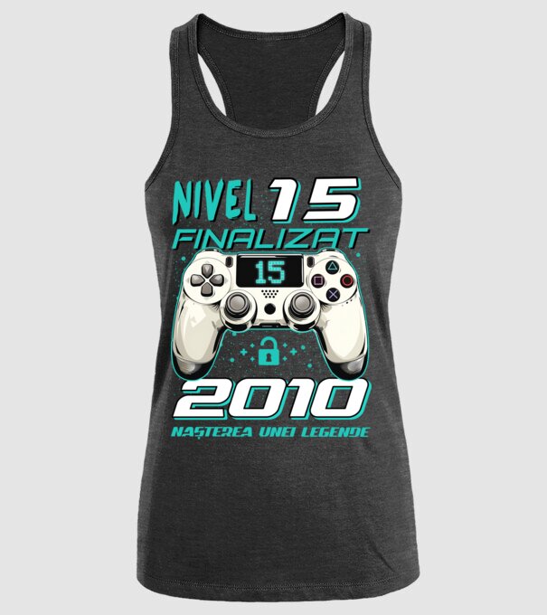 Nivel finalizat 15 2010 model negru pe tricou