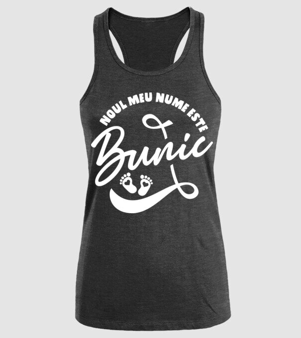 Noul meu nume este Bunic model negru pe tricou