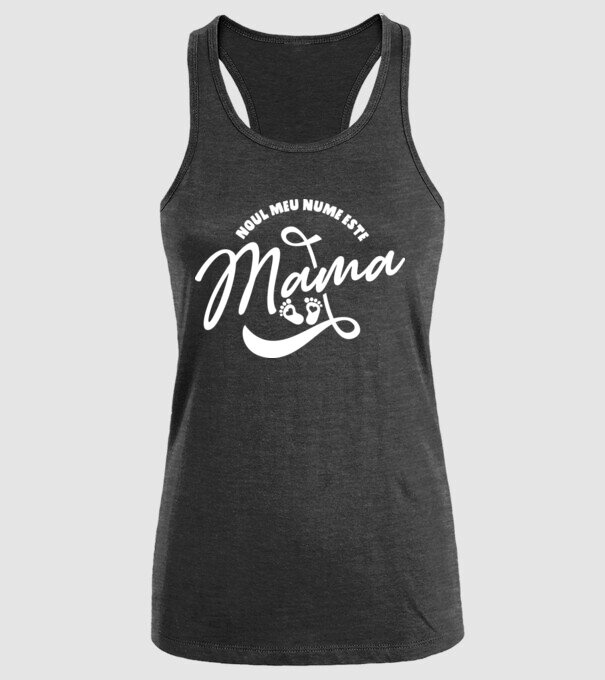 Noul meu nume este Mama model negru pe tricou