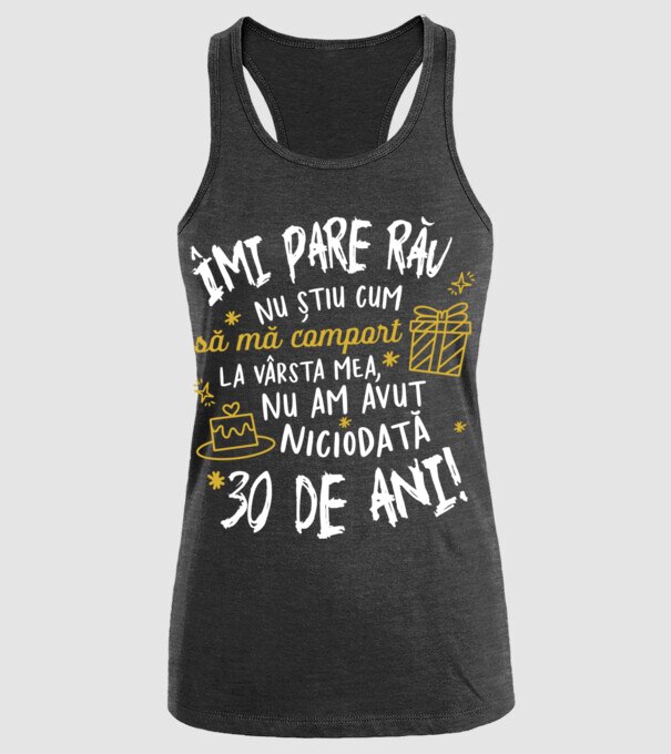 Nu am avut niciodată 30 de ani model negru pe tricou