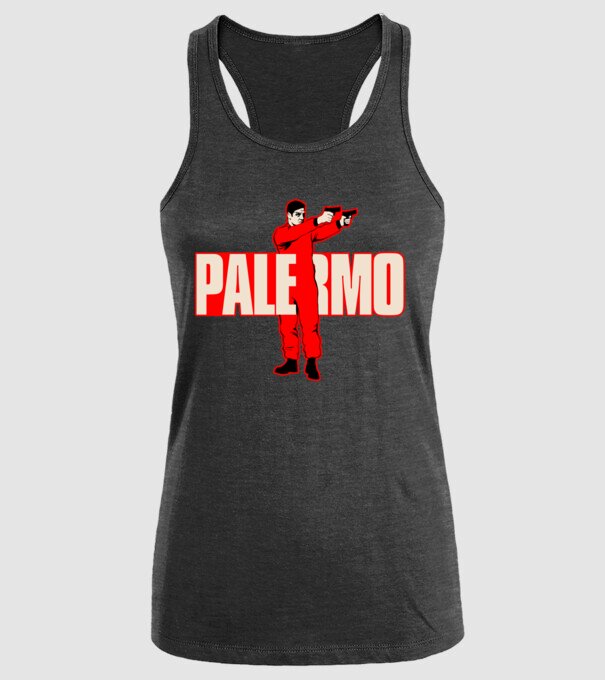 palermo la casa de papel model negru pe tricou