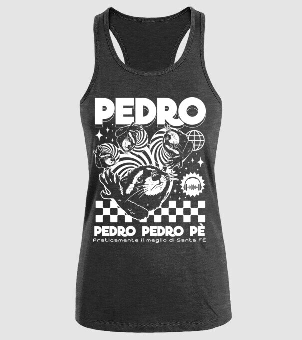 Pedro techno model negru pe tricou