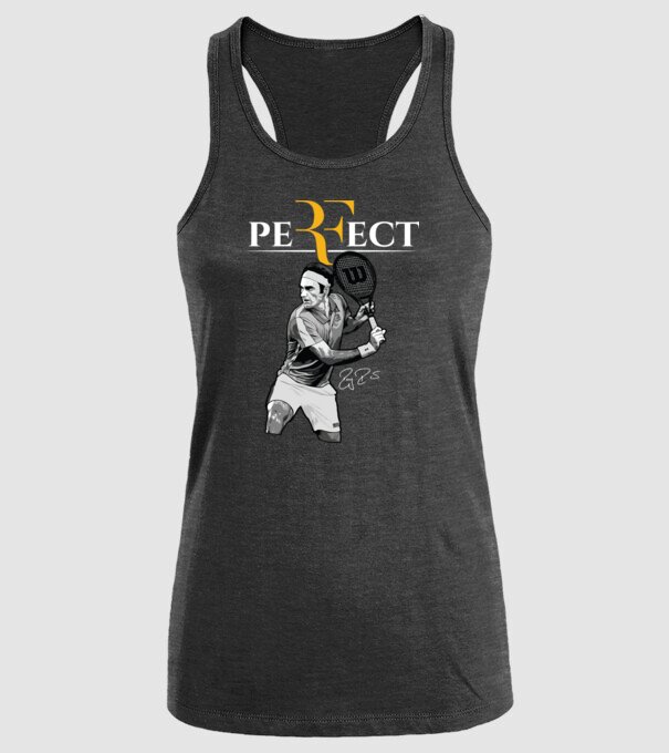 peRFect model negru pe tricou